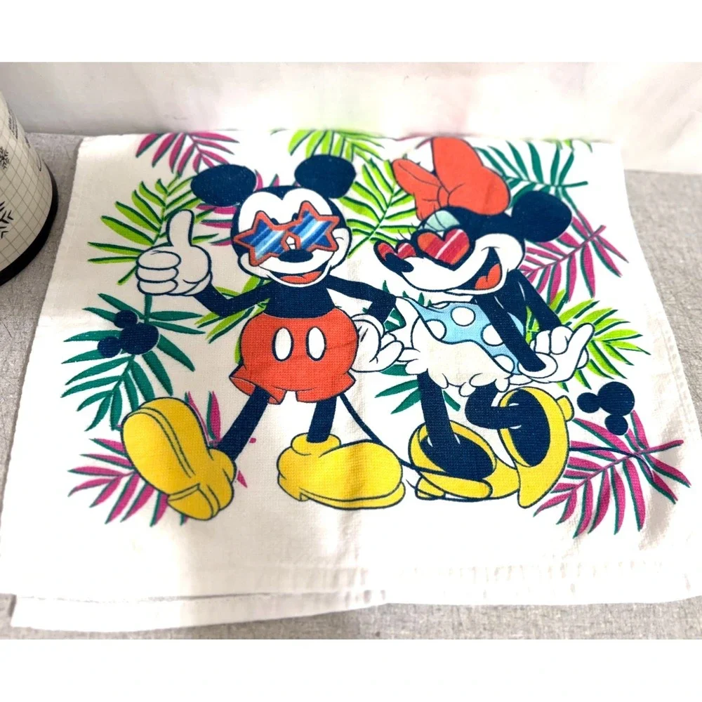 Set of 2 Disney Mickey Mouse & Minnie Mouse Multicolor Kitchen Hand Towels